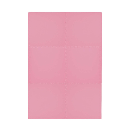 Humbi pěnová podlahová rohož 120x60 Velká voděodolná bezpečná pěnová skládačka 2 ks růžová