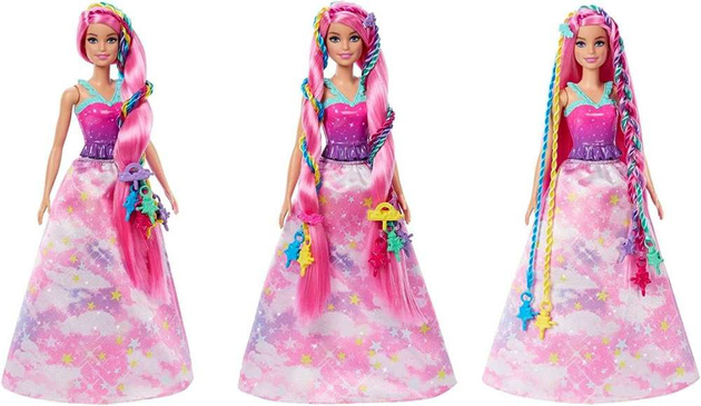 Barbie Dreamtopia Princezna Twisted zdůrazňuje + příslušenství