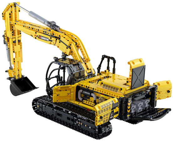 Cada C61082W Funkční RC cihly Bořek construction 1702 el. + Systém napájení pro dálkové ovládání rýpadla C61082W