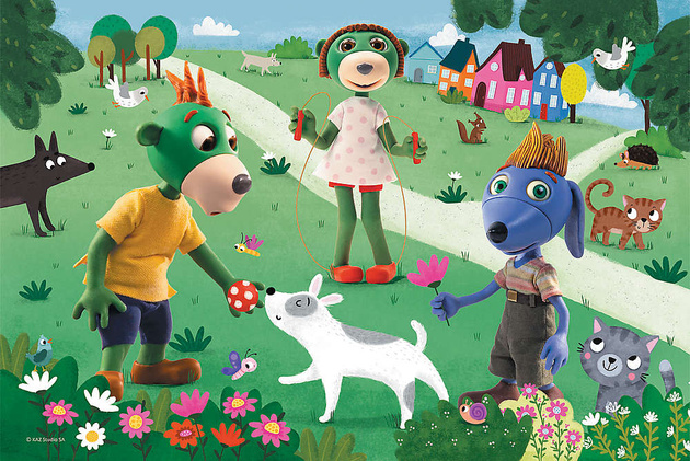 Puzzle 60 prvků Treflíci Radostný den