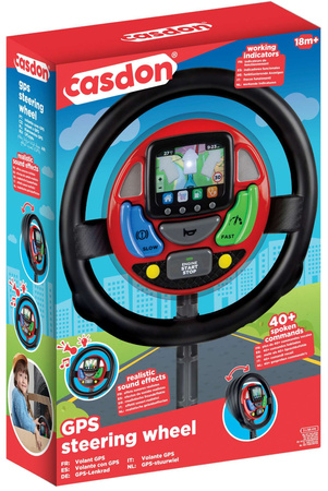 Pohyblivý volant simulátoru řízení světla zní Malý řidič Casdon