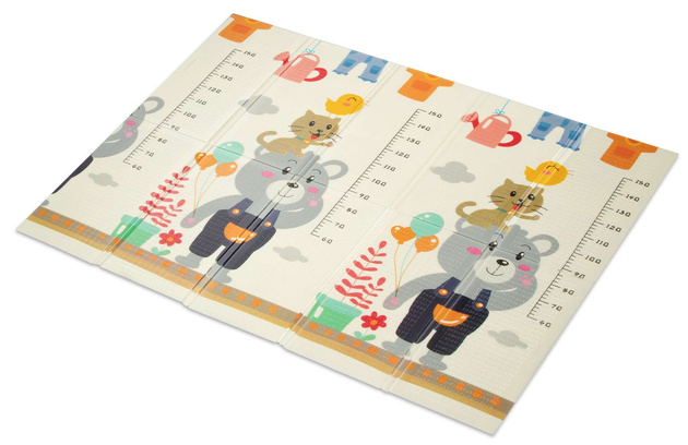 Humbi Oboustranná skládací vzdělávací pěnová podložka XPE 200x180x1 Miarka Streets