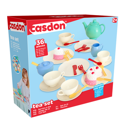 Čajová souprava šálek kávy koláče pro děti 36 položek