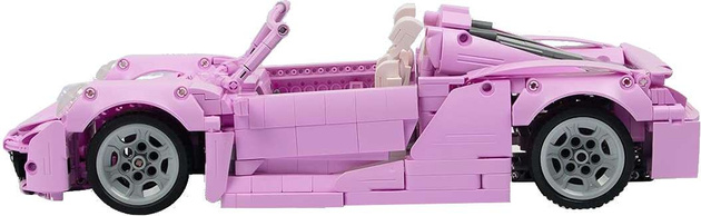 CaDA stavebnice auto velké růžové Convertible Pink Holiday 1181 dílků