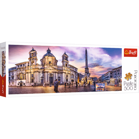 Trefl Puzzle 500 Panorama Piazza Navona Řím