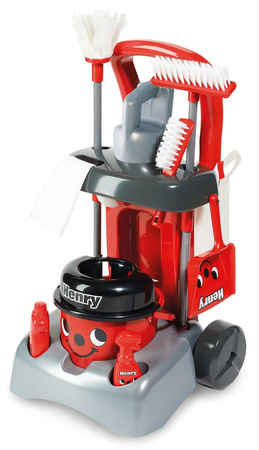 Dětský úklidový vozík s vysavačem a mopem Henry Deluxe Casdon