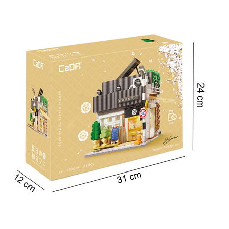 Cada C66007W Stavební kostky Summer Breeze Coffee Shop LED 1116 dílků