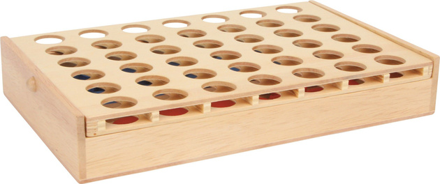 Malá dřevěná společenská hra "Čtyři v řadě" 3460