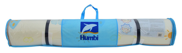 Humbi oboustranná výuková pěnová podložka Ulice Zvířata 180 x 150 x 2 cm pastelově silná velká