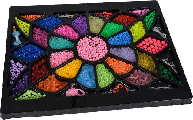 Sada korálků k vytvoření barevných náramků Art&Fun