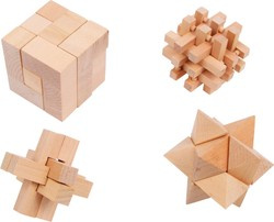 Small Foot 2934 Dřevěné puzzle Sada 4 ks