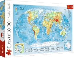Trefl Puzzle 1000 prvků Fyzická mapa světa
