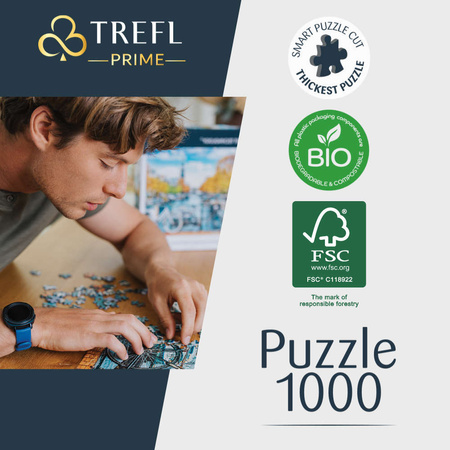Puzzle 1000 Pohled na plachetnice Unlimited Fit Technology