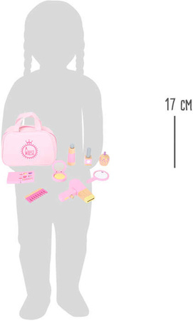 Sada dřevěných kosmetických tašek s příslušenstvím