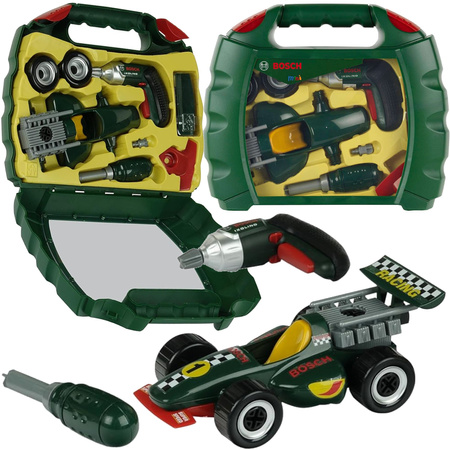 Kufřík s autíčkem a šroubovákem Bosch pro děti Klein