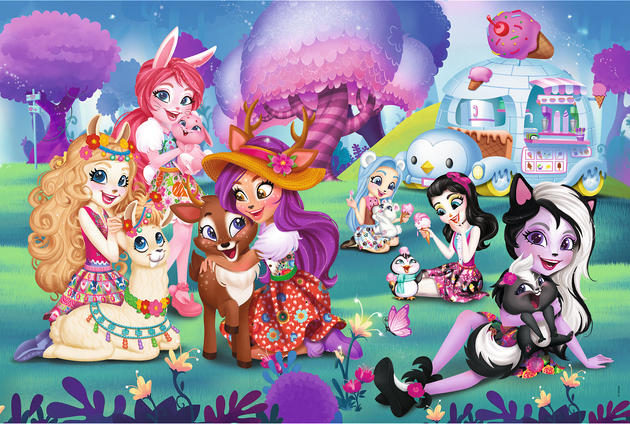 Trefl 14315 Puzzle Maxi Veselý svět Enchantimals