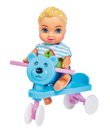 Sada do dětského pokoje Steffi Panenka Love s rodinným kočárkem a boby + příslušenství