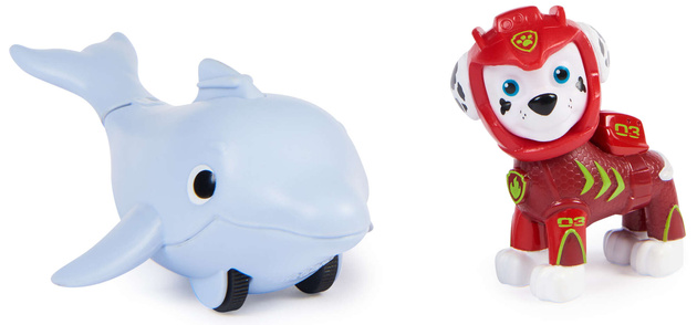 Tlapková patrola Sada figurek Marshall a delfín Aqua Pups