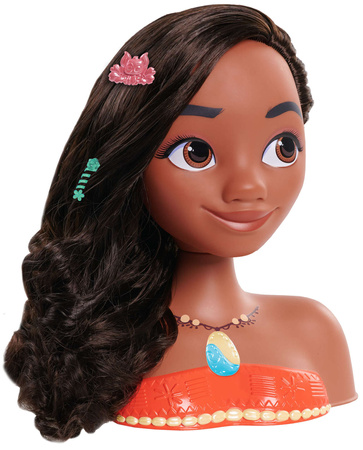 Disney Princess Hair Styling Head Doll Vaiana Mo ana Hairdresser + příslušenství