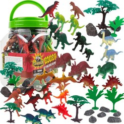 Divoká sada figurek dinosaurů v kontejneru 40 kusů