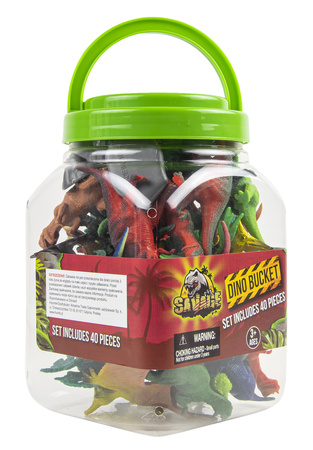 Divoká sada figurek dinosaurů v kontejneru 40 kusů