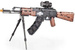 Konstrukční kostky CaDA gun AK-47 Kalašnikov realistická útočná puška 738 dílků 8+