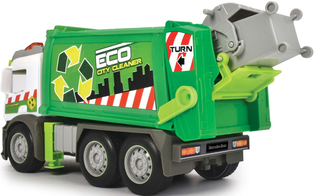 Mercedes Benz Eco popelářský vůz + příslušenství světlo/zvuk