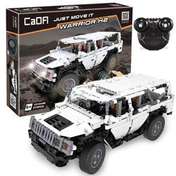 CaDA Stavební kostky dálkově ovládané White Warrior H2 32 cm RC Dual Mode control 575 kusů