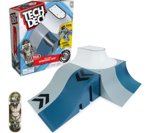 Tech Deck Fingerboard Speedway Hop Ramp + sada skateboardů