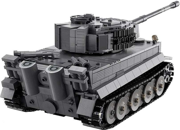 CaDA Construction Blocks Tiger Grey RC Tank na dálkové ovládání 925 dílků