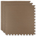 Pěnová podlahová rohož Puzzle vodotěsné bezpečné 3 ks. měď 62 x 62 x 1 cm Humbi