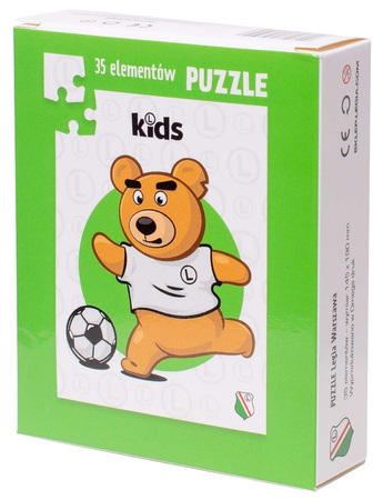 Legia Varšava Puzzle 35 prvků. Medvídek Kazek