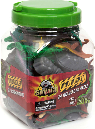 Divoká sada figurek dinosaurů v kontejneru 40 kusů