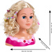 Velká hlava Hair Styling Doll Kadeřník Princezna Coralia Princezna Coralie + make-up paleta pro děti