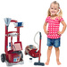Velká sada dětských úklidových vozíků s vysavačovými míči zvuk Vileda Klein