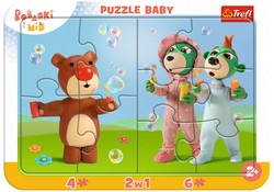 Puzzle Frame 2v1 Funny Bobaski Treflíci 10 prvků