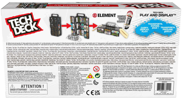Tech Deck pouzdro na skateboardy se stojanem na hmatník