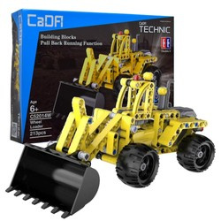 CaDa Technic stavebnice 25 cm žlutá Max pull back 213 dílků