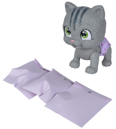 Pamper Petz figurka Interaktivní kočka z plenkového gangu 20 cm + příslušenství