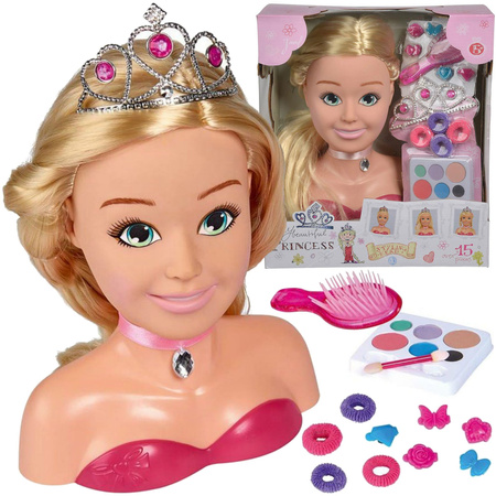 Hlava styling panenka set česání vlasů Make-up Malování Princezna kadeřník + příslušenství Simba
