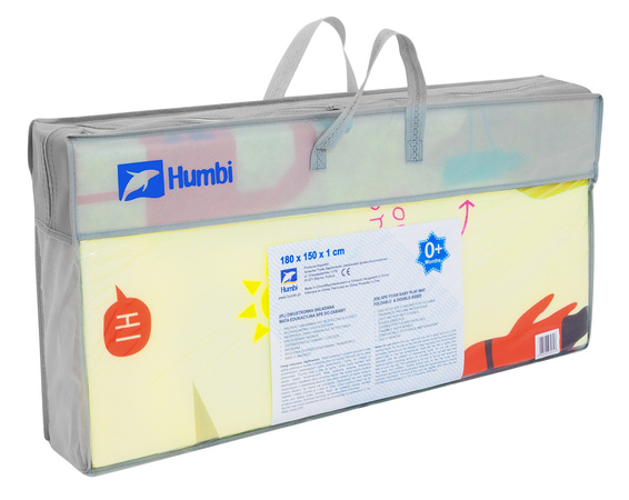 Humbi Oboustranná skládací vzdělávací podložka z XPE pěny 150x180x1cm Londýn, autobus, ulice, Miasto