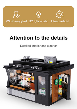 Cada C66005W cafe Cadabucks Coffee House 768 položek LED světlo