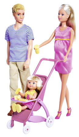 Panenka Simba Steffi těhotná šťastná rodina Kevin Evi