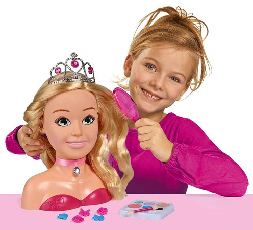 Hlava styling panenka set česání vlasů Make-up Malování Princezna kadeřník + příslušenství Simba