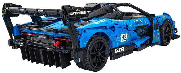 Stavební kostky CaDA modré vozidlo Dark Knight Sports Car GTR 2088 dílků