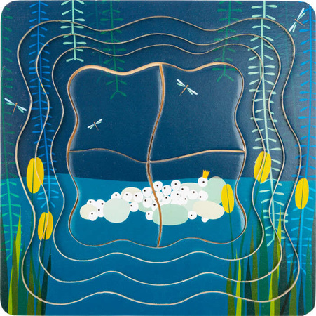 Malá noha 11539 Layer puzzle Frog King