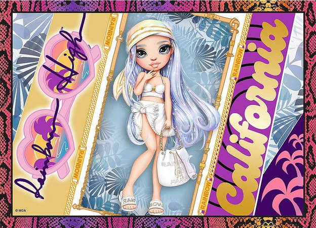 Puzzle 4v1 Modne panenky Rainbow High 207 dílků