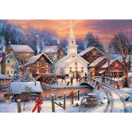 Puzzle 1000 Bílé Vánoce