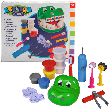 Ciastolina Malý zubař Krokodýl + příslušenství