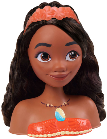 Disney Princess Hair Styling Head Doll Vaiana Mo ana Hairdresser + příslušenství